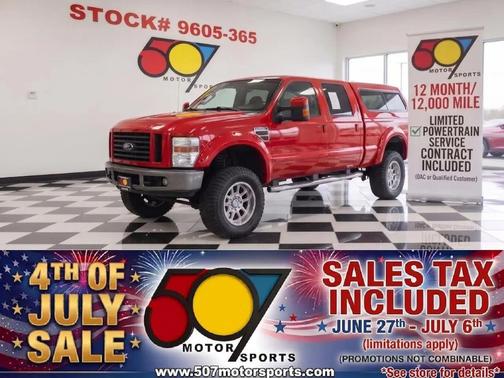 Red Clearcoat 2008 Ford F-250 FX4 Crew Cab 4WD