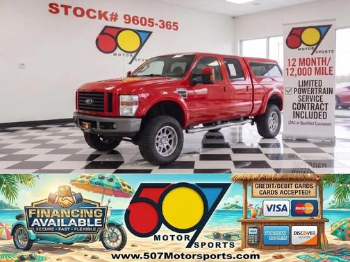 Red Clearcoat 2008 Ford F-250 FX4 Crew Cab 4WD