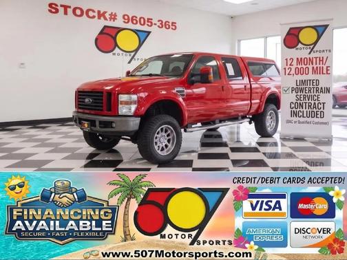 Red Clearcoat 2008 Ford F-250 FX4 Crew Cab 4WD