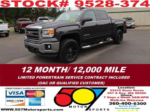 Gray 2015 GMC Sierra 1500 SLE