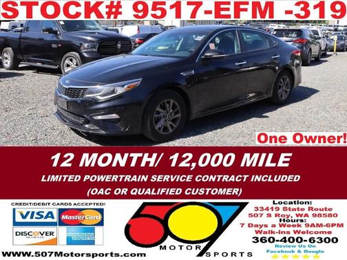 Ebony Black 2020 Kia Optima LX