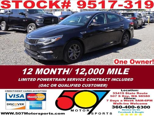 Ebony Black 2020 Kia Optima LX
