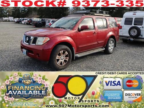 Red Brawn Clearcoat 2005 Nissan Pathfinder XE