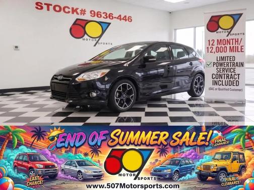 Black 2012 Ford Focus SE
