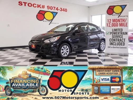 Ultra Black Pearl 2016 Hyundai Accent SE