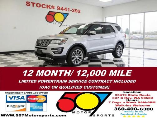 Ingot Silver Metallic 2016 Ford Explorer Limited