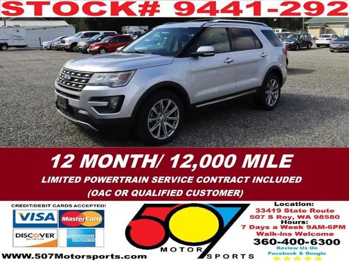 Ingot Silver Metallic 2016 Ford Explorer Limited