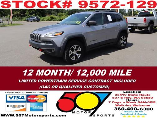 Billet Silver Metallic Clearcoat 2015 Jeep Cherokee Trailhawk