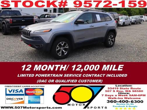 Billet Silver Metallic Clearcoat 2015 Jeep Cherokee Trailhawk
