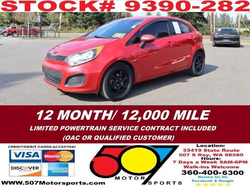 Signal Red 2012 Kia Rio5 LX