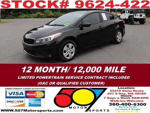 Aurora Black 2017 Kia Forte LX