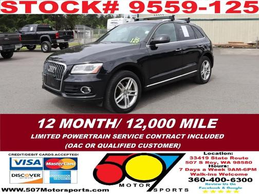 Black 2016 Audi Q5 2.0T Premium Plus