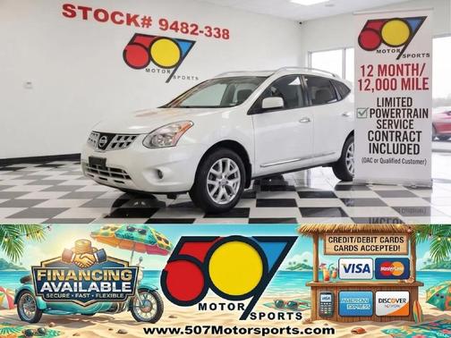 Pearl White 2013 Nissan Rogue SV w/SL Pkg