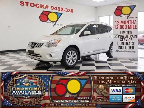 Pearl White 2013 Nissan Rogue SV w/SL Pkg