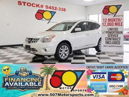 Pearl White 2013 Nissan Rogue SV w/SL Pkg