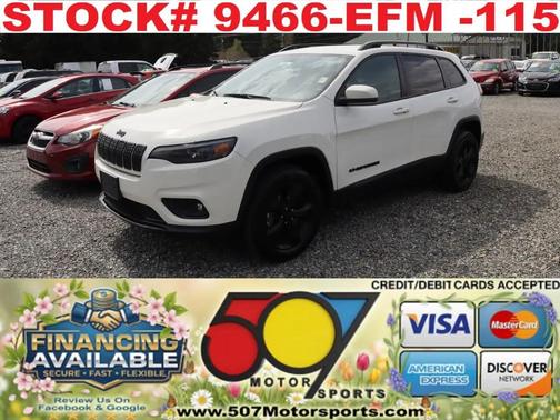 Pearl White Pearlcoat 2019 Jeep Cherokee Latitude Plus