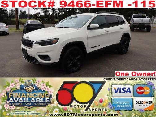 Pearl White Pearlcoat 2019 Jeep Cherokee Latitude Plus