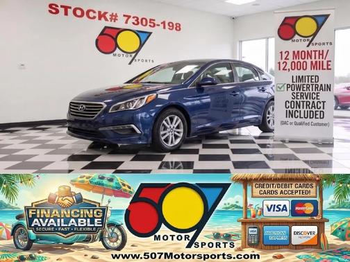 Lakeside Blue 2015 Hyundai SONATA SE