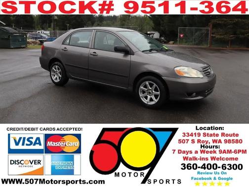 Sandrift Metallic 2003 Toyota Corolla CE