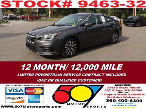 Magnetite Gray Metallic 2018 Subaru Legacy Premium