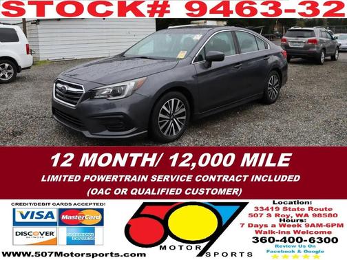 Magnetite Gray Metallic 2018 Subaru Legacy Premium