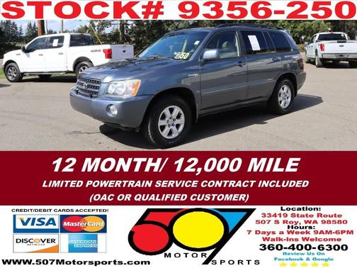 Bluestone Metallic 2003 Toyota Highlander Base