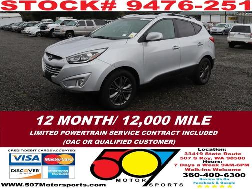 Diamond Silver 2014 Hyundai TUCSON SE
