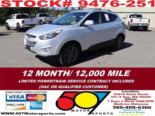 Diamond Silver 2014 Hyundai TUCSON SE