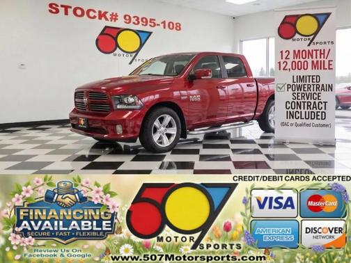 Red 2015 RAM 1500 Sport