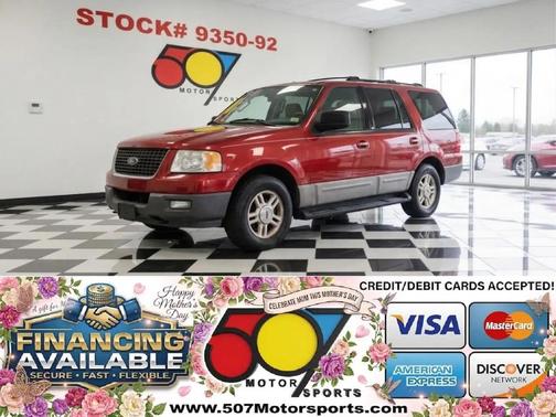 Red 2003 Ford Expedition XLT