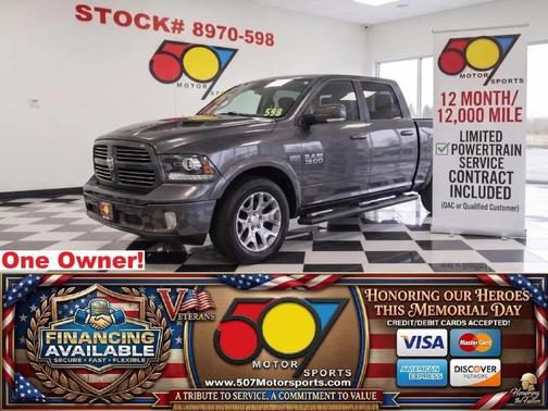 Gray 2018 RAM 1500 Limited Crew Cab 4x4 6'4' Box