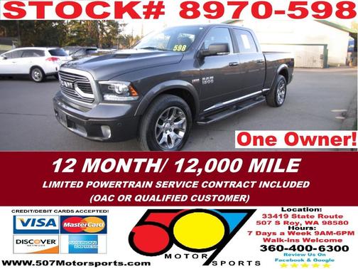 2018 RAM 1500 Limited Crew Cab 4x4 6'4' Box