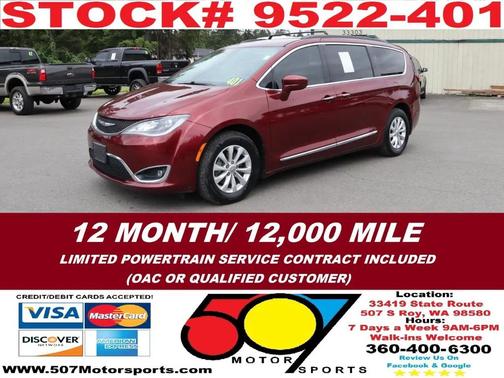 Velvet Red Pearlcoat 2017 Chrysler Pacifica Touring-L