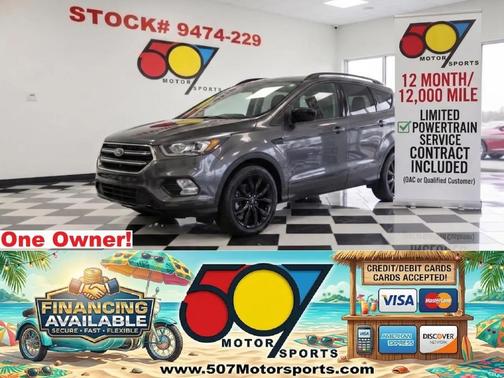 Agate Black Metallic 2019 Ford Escape SE