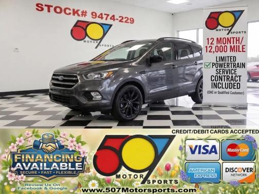 Agate Black Metallic 2019 Ford Escape SE