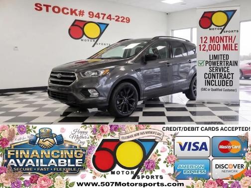 Agate Black Metallic 2019 Ford Escape SE