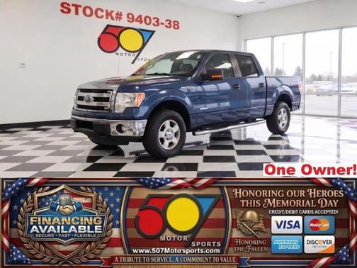 Blue 2013 Ford F-150 XLT