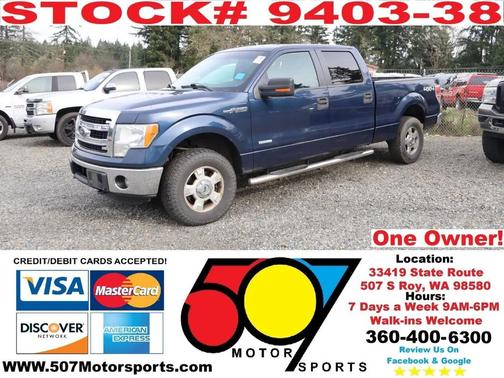 Blue 2013 Ford F-150 XLT