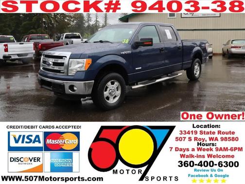 Blue 2013 Ford F-150 XLT