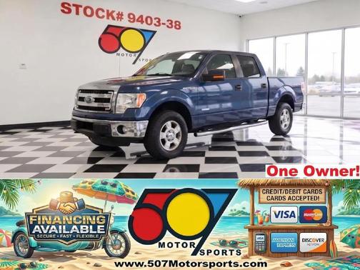 Blue 2013 Ford F-150 XLT