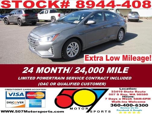 2019 Hyundai ELANTRA SE