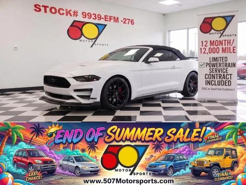 Oxford White 2018 Ford Mustang EcoBoost Premium