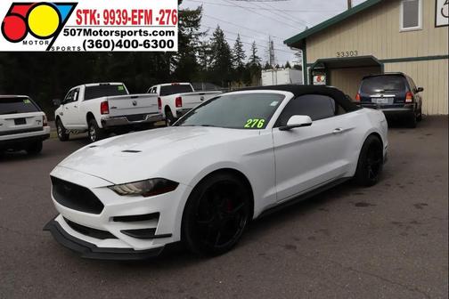 Oxford White 2018 Ford Mustang EcoBoost Premium