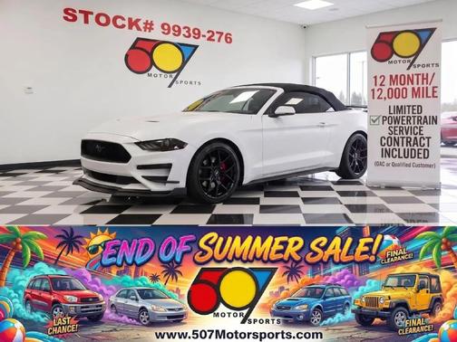 Oxford White 2018 Ford Mustang EcoBoost Premium