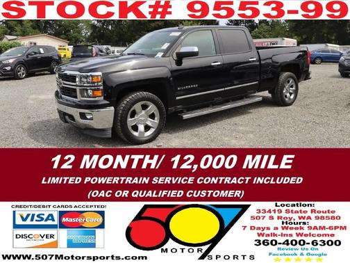 Black 2014 Chevrolet Silverado 1500 LTZ