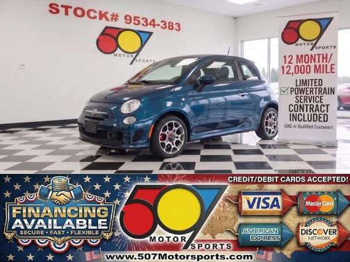 Verde Azzurro (Blue-Green) 2015 FIAT 500 Sport