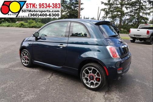 Verde Azzurro (Blue-Green) 2015 FIAT 500 Sport