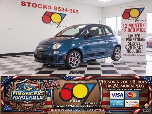 Verde Azzurro (Blue-Green) 2015 FIAT 500 Sport