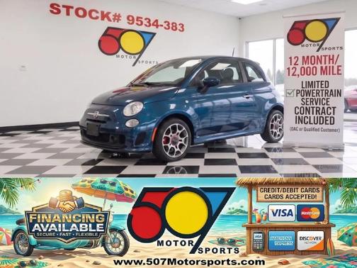 Verde Azzurro (Blue-Green) 2015 FIAT 500 Sport