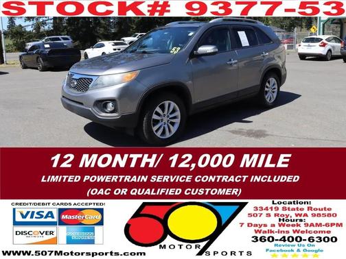 Titanium Silver 2011 Kia Sorento EX